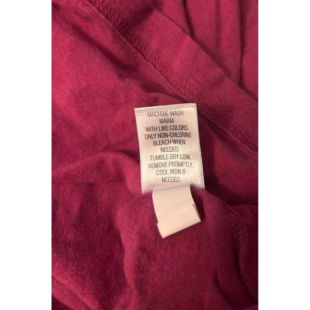 Croft & Barrow Top Womens M Cotton Pink Casual Modest Minimalist Mock Neck - Picture 6 of 7